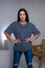 PREDĹŽENÉ TRIČKO “MELANIE” HLADKÉ - PÁSIK