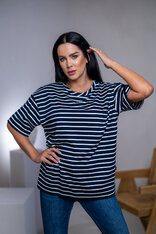 PREDĹŽENÉ TRIČKO “MELANIE” HLADKÉ - PÁSIK