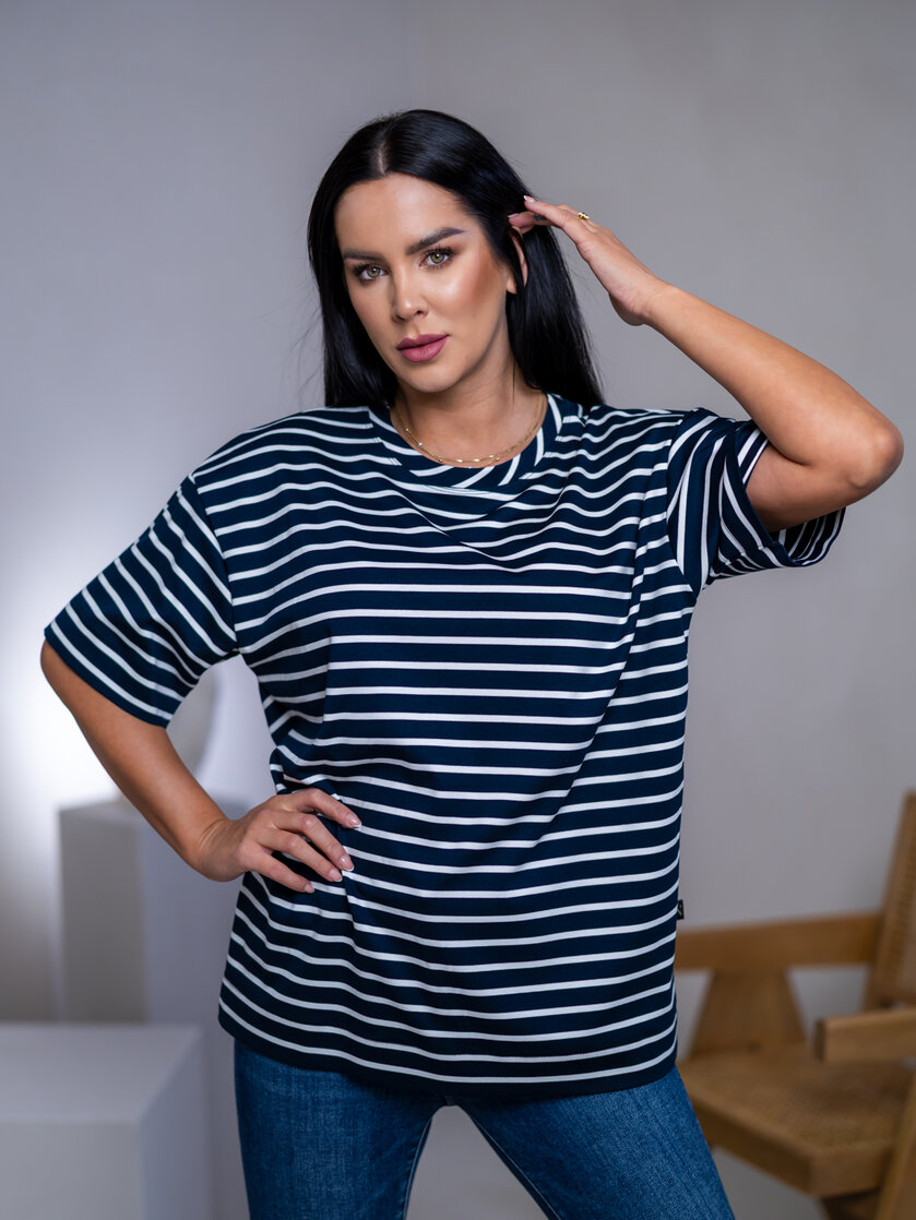 PREDĹŽENÉ TRIČKO “MELANIE” HLADKÉ - PÁSIK