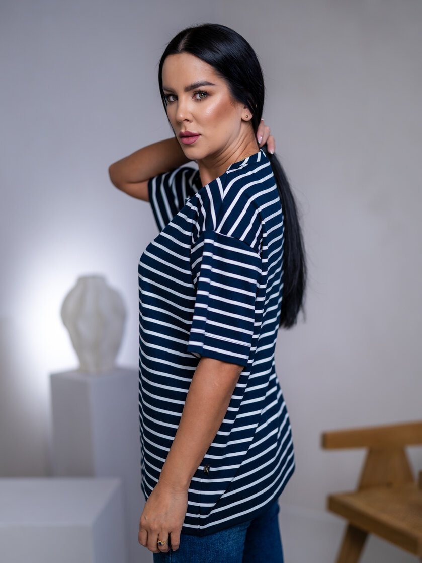 PREDĹŽENÉ TRIČKO “MELANIE” HLADKÉ - PÁSIK