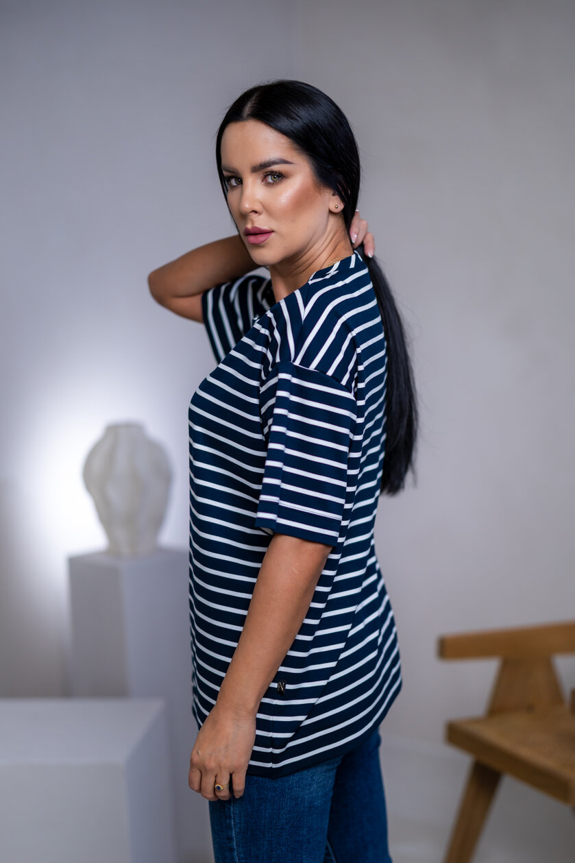 PREDĹŽENÉ TRIČKO “MELANIE” HLADKÉ - PÁSIK