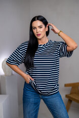 PREDĹŽENÉ TRIČKO “MELANIE” HLADKÉ - PÁSIK