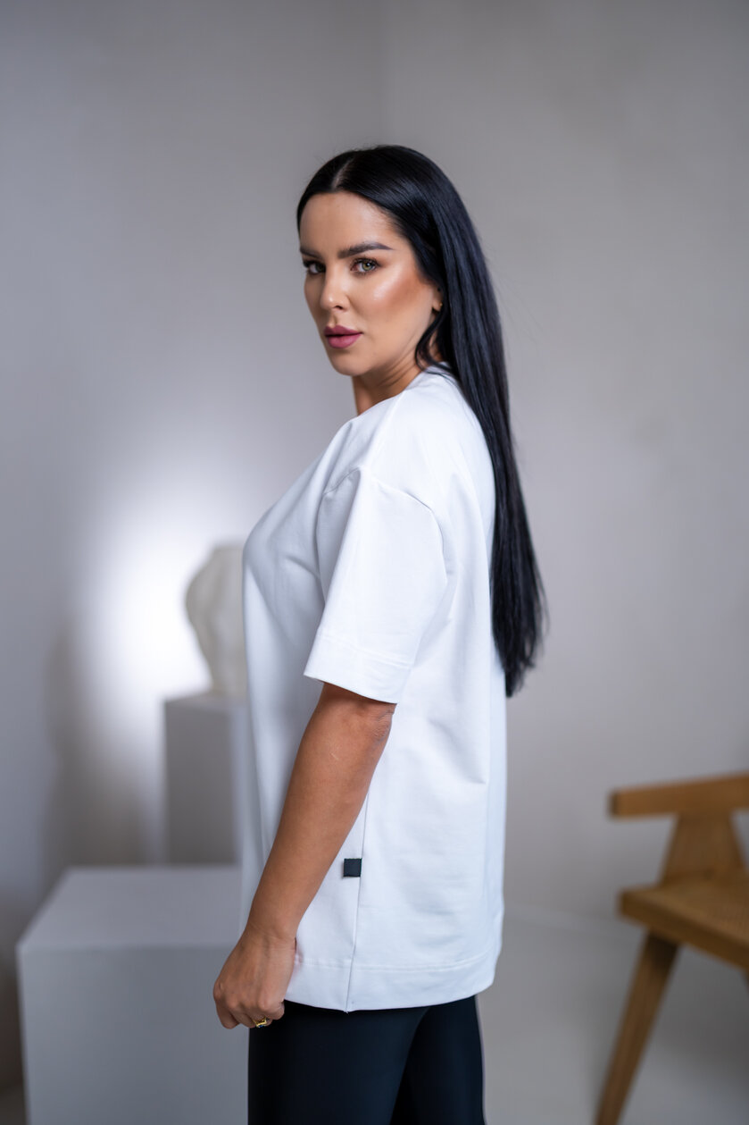 PREDĹŽENÉ TRIČKO “MELANIE” HLADKÉ - TEPLÁKOVINA