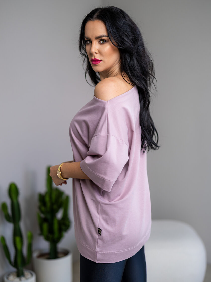 PREDĹŽENÉ TRIČKO “MELANIE” S LODIČKOVÝM VÝSTRIHOM - BAMBOO