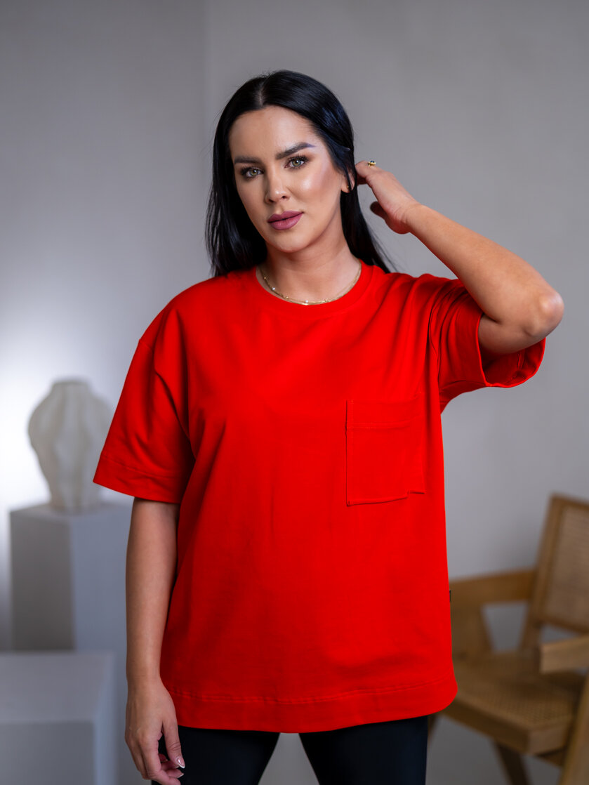 PREDĹŽENÉ TRIČKO “MELANIE” S VRECKOM