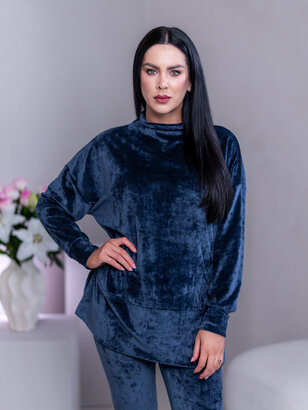 PREDĹŽENÝ TOP “JODIE” S RÁRPORKAMI - RUKÁVY DO PATENTU