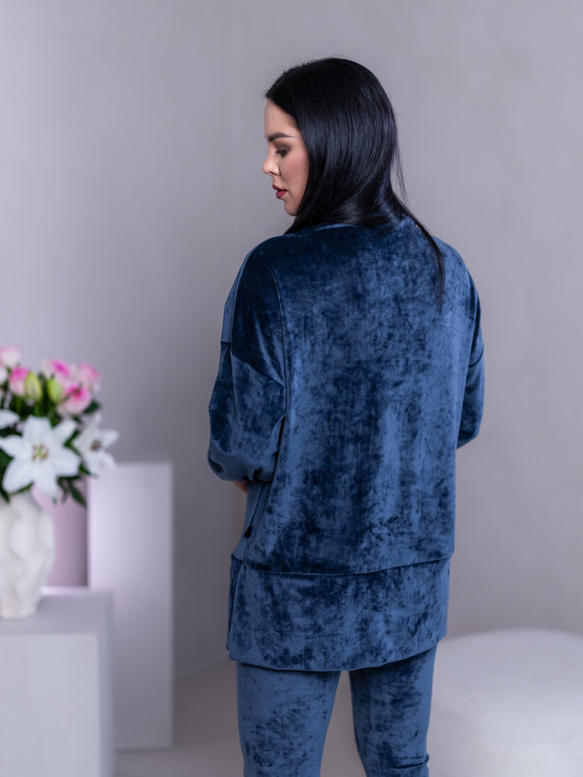 PREDĹŽENÝ TOP “JODIE” S RÁRPORKAMI - RUKÁVY DO PATENTU