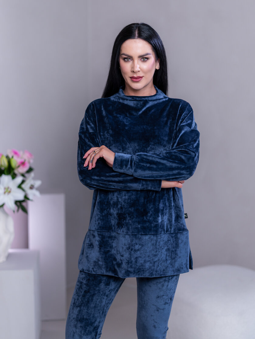 PREDĹŽENÝ TOP “JODIE” S RÁRPORKAMI - RUKÁVY DO PATENTU