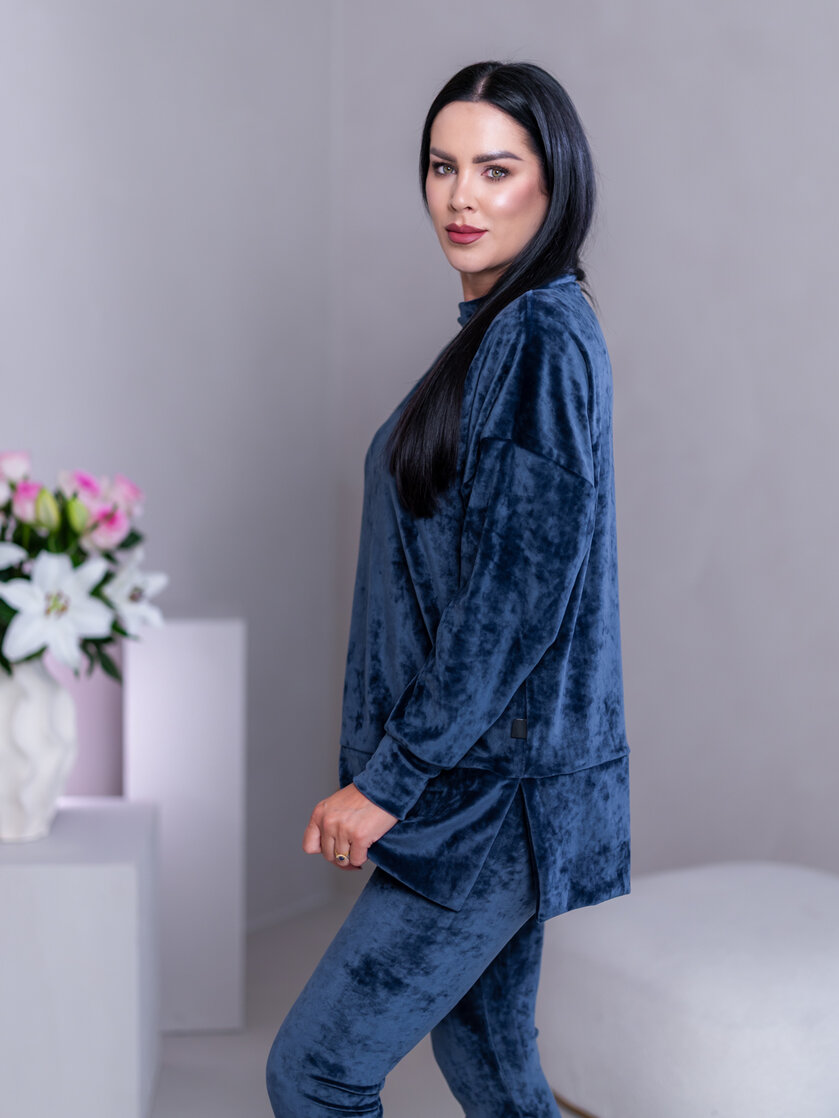 PREDĹŽENÝ TOP “JODIE” S RÁRPORKAMI - RUKÁVY DO PATENTU