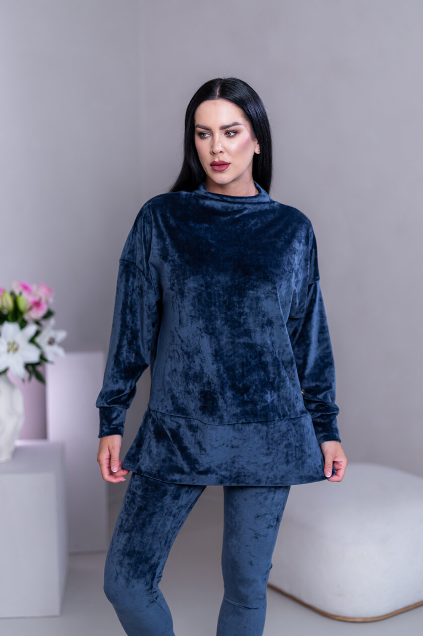 PREDĹŽENÝ TOP “JODIE” S RÁRPORKAMI - RUKÁVY DO PATENTU