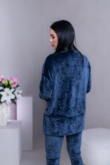 PREDĹŽENÝ TOP “JODIE” S RÁRPORKAMI - RUKÁVY DO PATENTU