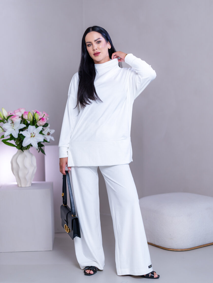 PREDĹŽENÝ TOP “JODIE” S RÁRPORKAMI - RUKÁVY DO PATENTU