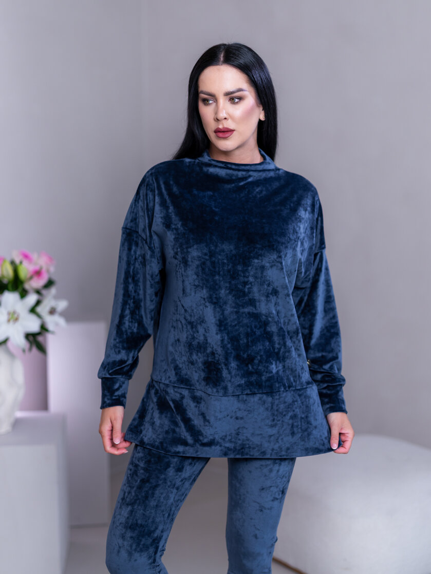 PREDĹŽENÝ TOP “JODIE” S RÁRPORKAMI - RUKÁVY DO PATENTU