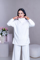 PREDĹŽENÝ TOP “JODIE” S RÁRPORKAMI - RUKÁVY DO PATENTU