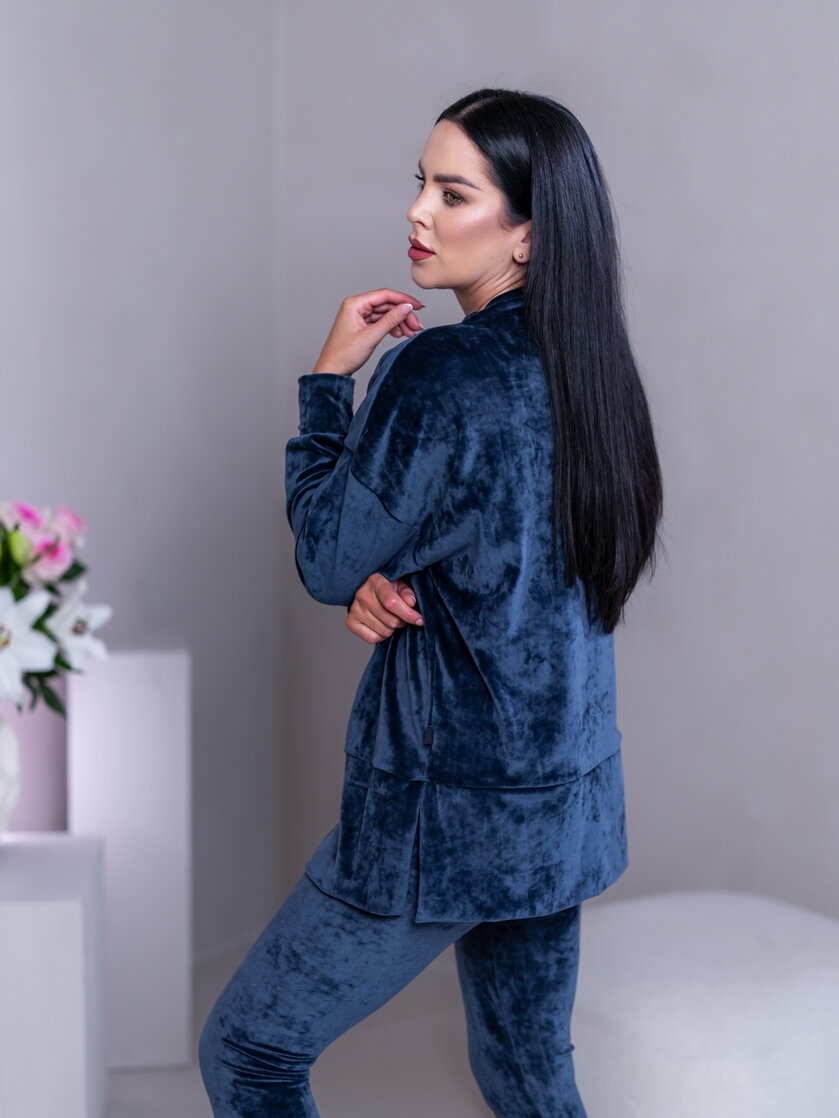 PREDĹŽENÝ TOP “JODIE” S RÁRPORKAMI - RUKÁVY DO PATENTU