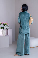 PREDĹŽENÝ TOP “JODIE” S RÁRPORKAMI - ŠIROKÉ RUKÁVY