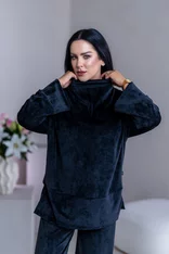 PREDĹŽENÝ TOP “JODIE” S RÁRPORKAMI - ŠIROKÉ RUKÁVY