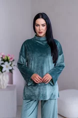 PREDĹŽENÝ TOP “JODIE” S RÁRPORKAMI - ŠIROKÉ RUKÁVY