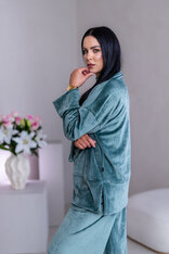 PREDĹŽENÝ TOP “JODIE” S RÁRPORKAMI - ŠIROKÉ RUKÁVY