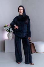 PREDĹŽENÝ TOP “JODIE” S RÁRPORKAMI - ŠIROKÉ RUKÁVY