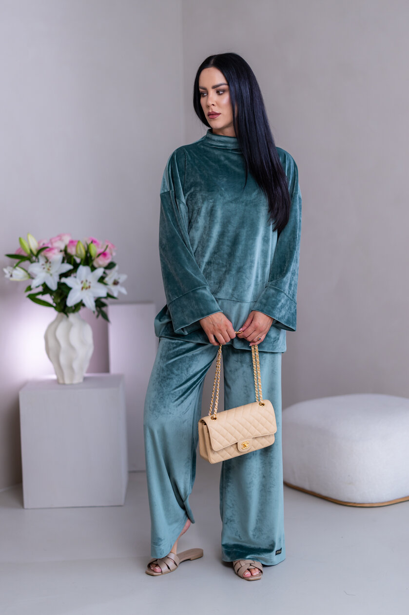 PREDĹŽENÝ TOP “JODIE” S RÁRPORKAMI - ŠIROKÉ RUKÁVY