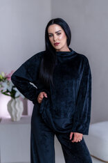 PREDĹŽENÝ TOP “JODIE” S RÁRPORKAMI - ŠIROKÉ RUKÁVY