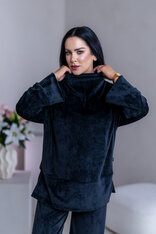 PREDĹŽENÝ TOP “JODIE” S RÁRPORKAMI - ŠIROKÉ RUKÁVY