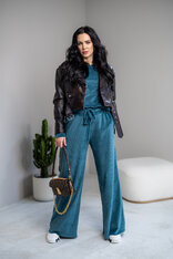 ROZŠÍRENÉ NOHAVICE “EVELYN” HLADKÉ