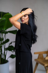 ROZŠÍRENÉ NOHAVICE “EVELYN” HLADKÉ