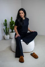 ROZŠÍRENÉ NOHAVICE “NAOMI” S VRECKAMI