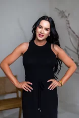 ŠATY “CELINE” S VIAZAČKOU - VYKROJENÉ TIELKO