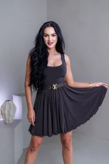 ŠATY “LARISA” - TIELKO S VÝSTRIHOM ŠATY “LARISA” - TIELKO S VÝSTRIHOM