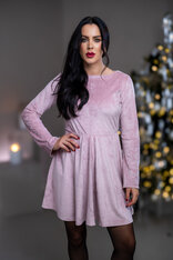 ŠATY “PATRICIA” S LODIČKOVÝM VÝSTRIHOM A ROZŠÍRENÝMI RUKÁVMI