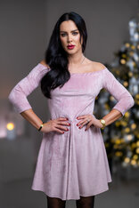 ŠATY “PATRICIA” S ODHALENÝMI RAMENAMI