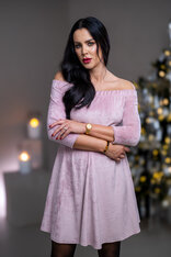 ŠATY “PATRICIA” S ODHALENÝMI RAMENAMI