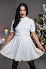 ŠATY “PATRICIA” S PRINECHANÝM STOJAČIKOM A PRILIEHAVÝMI RUKÁVMI