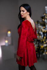 ŠATY “PATRICIA” S VODOU NA CHRBÁTE A ROZŠÍRENÝMI RUKÁVMI