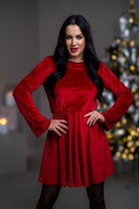 ŠATY “PATRICIA” S VODOU NA CHRBÁTE A ROZŠÍRENÝMI RUKÁVMI