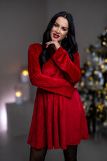 ŠATY “PATRICIA” S VODOU NA CHRBÁTE A ROZŠÍRENÝMI RUKÁVMI