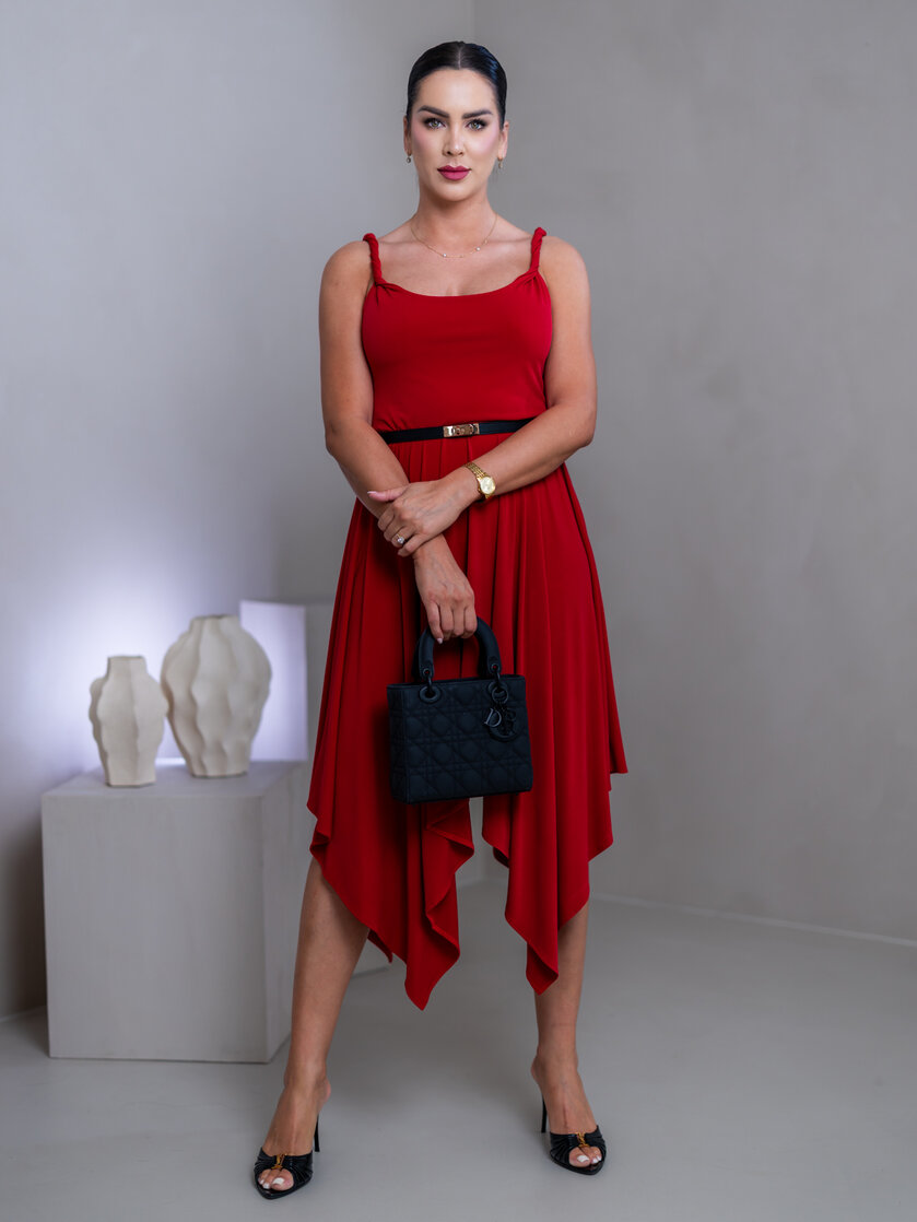 ŠATY “RITA” - PRETOČENÉ RAMIENKA