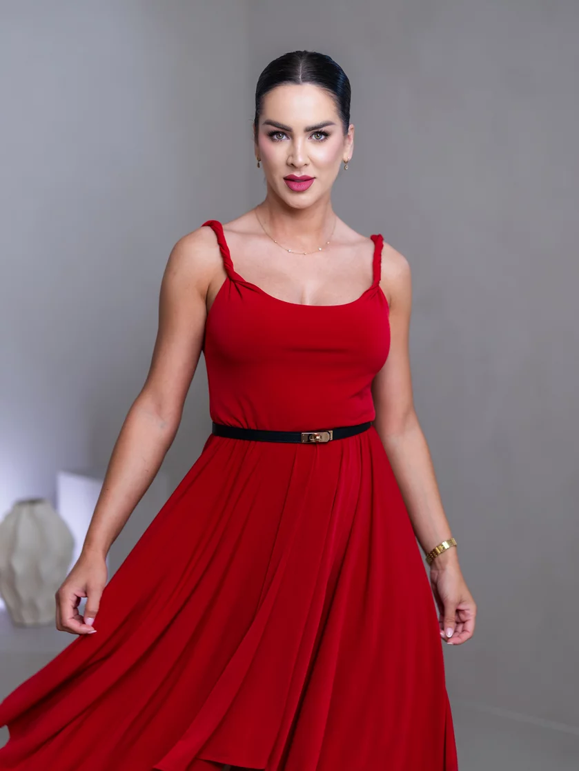ŠATY “RITA” - PRETOČENÉ RAMIENKA ŠATY “RITA” - PRETOČENÉ RAMIENKA