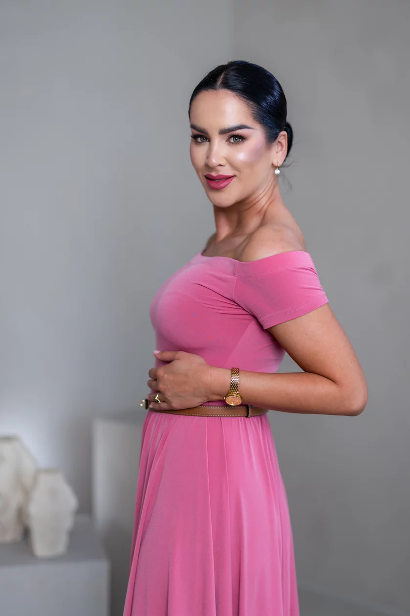 ŠATY “SELINA” - ODHALENÉ RAMENÁ ŠATY “SELINA” - ODHALENÉ RAMENÁ