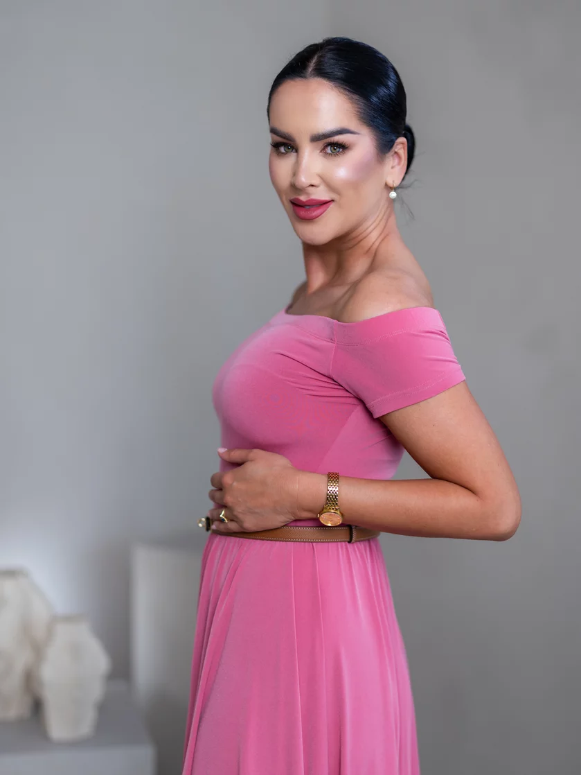 ŠATY “SELINA” - ODHALENÉ RAMENÁ ŠATY “SELINA” - ODHALENÉ RAMENÁ