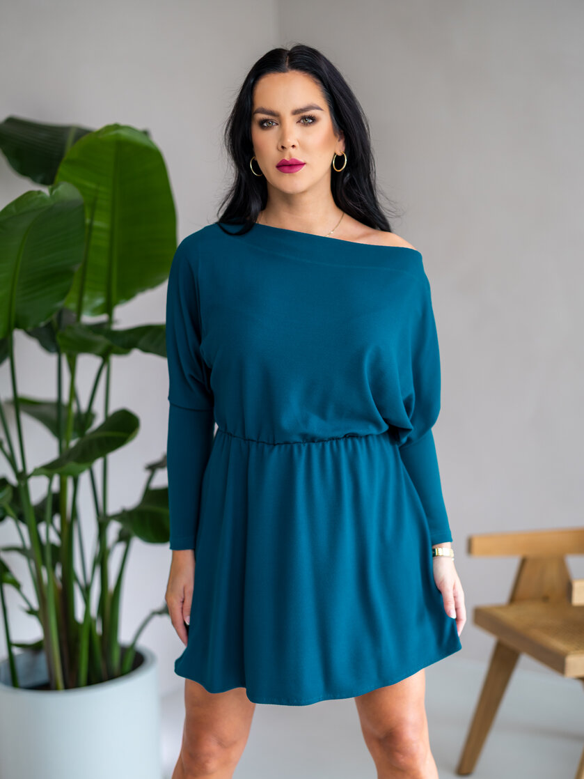 ŠATY “TAMARA“ S NETOPIERÍM TOPOM S LODIČKOU
