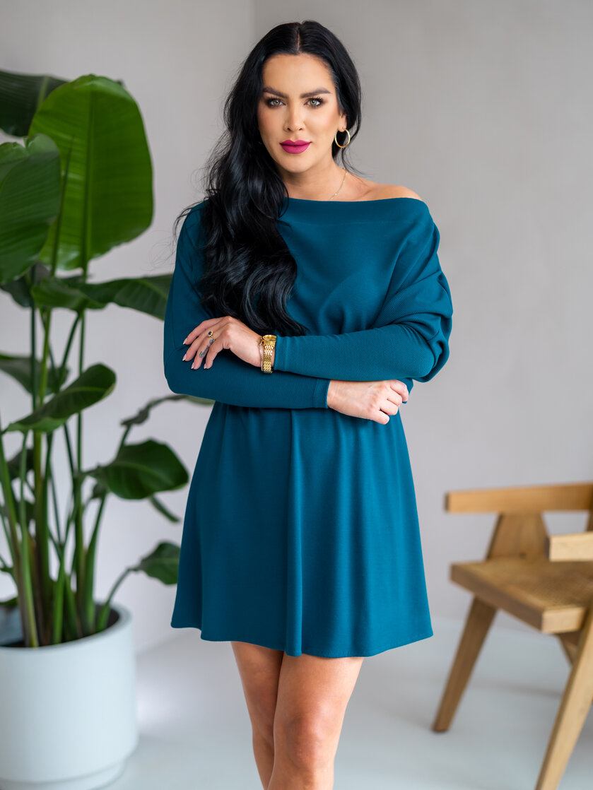 ŠATY “TAMARA“ S NETOPIERÍM TOPOM S LODIČKOU