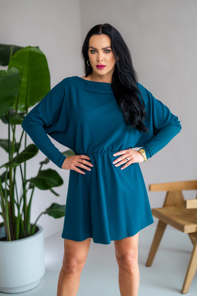 ŠATY “TAMARA“ S NETOPIERÍM TOPOM S LODIČKOU