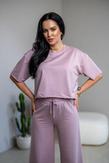 SKRÁTENÉ TRIČKO “MELANIE” HLADKÉ / SUROVÉ OKRAJE