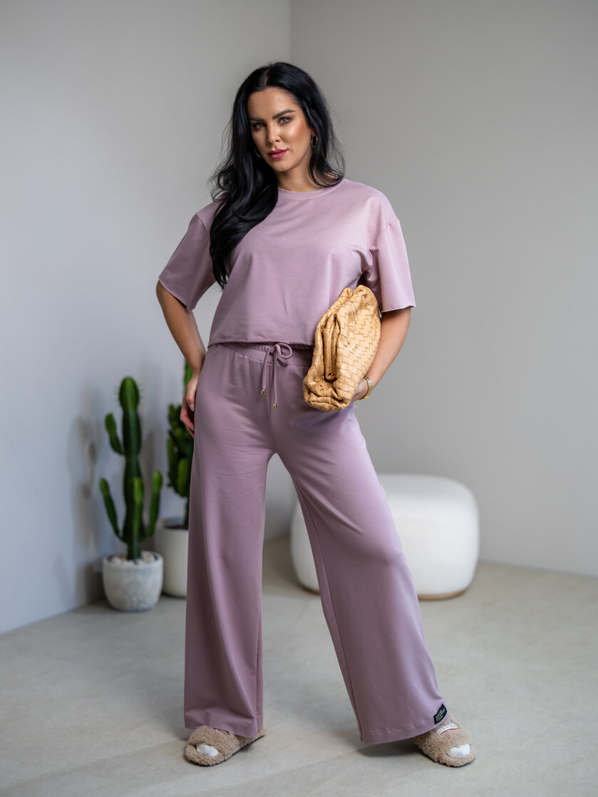 SKRÁTENÉ TRIČKO “MELANIE” HLADKÉ / SUROVÉ OKRAJE