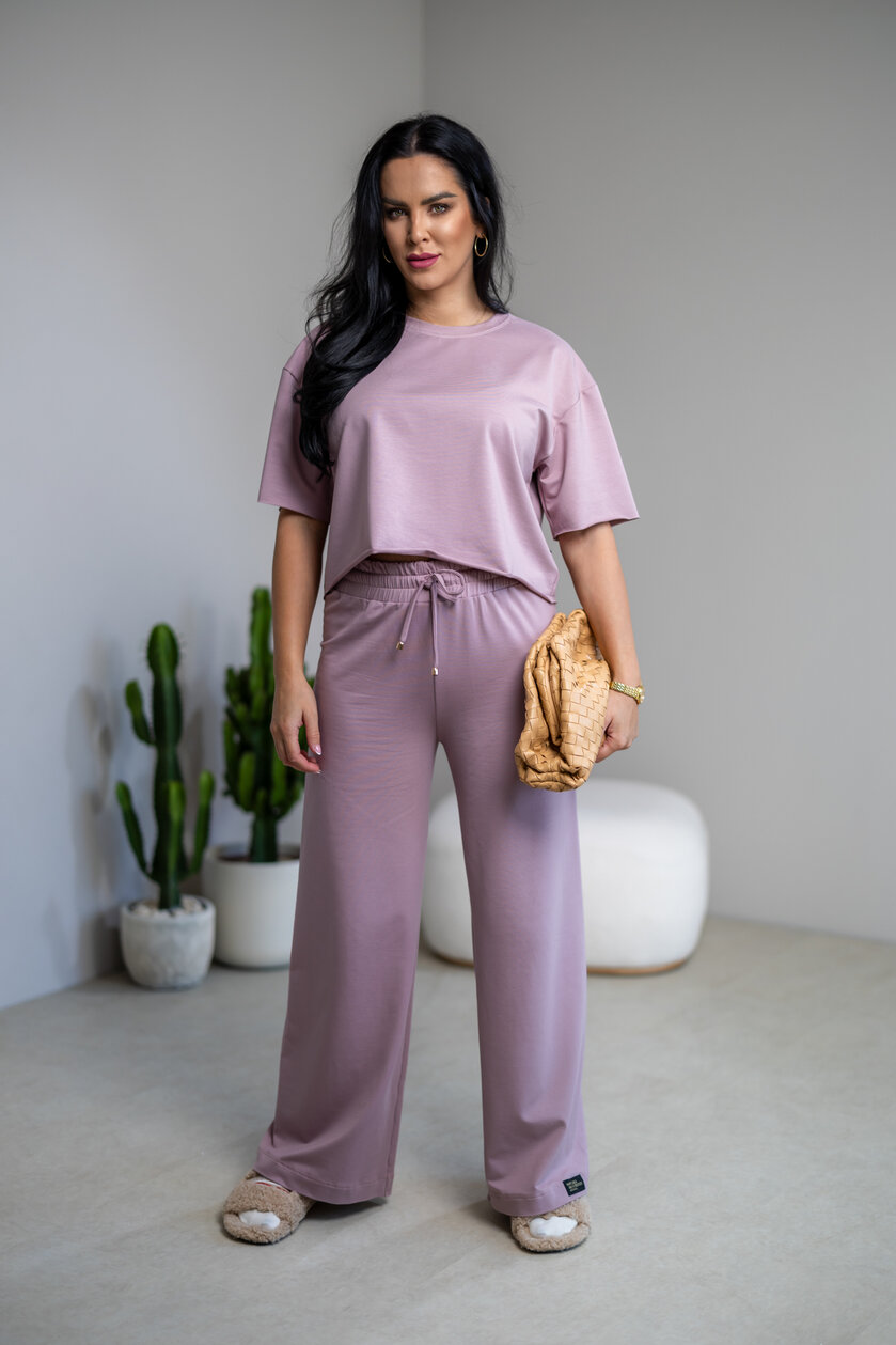 SKRÁTENÉ TRIČKO “MELANIE” HLADKÉ / SUROVÉ OKRAJE