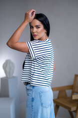 SKRÁTENÉ TRIČKO “STELLA” - PÁSIK